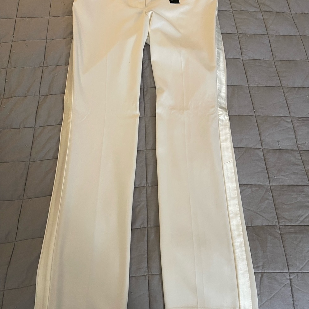 NWT - Express Editor Pant (Skinny Leg) White Tuxedo Pant Size 6